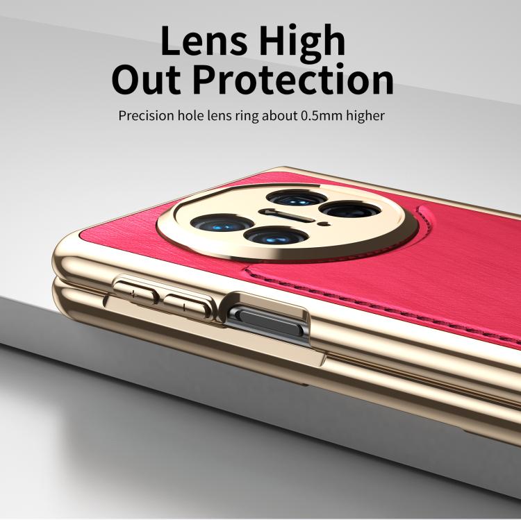 For Huawei Mate X5 Integrated Gold Wire Silver Brocade Plating Phone Case