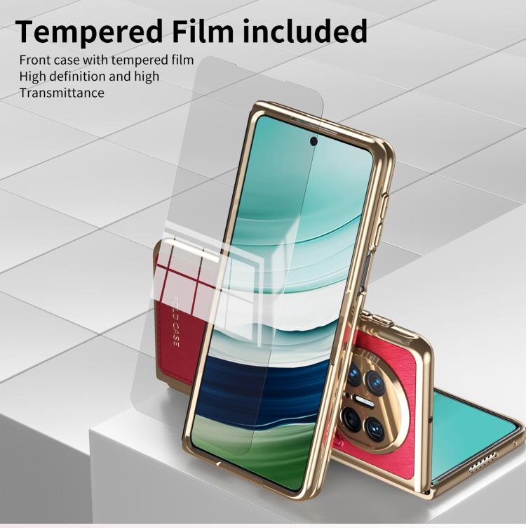 For Huawei Mate X5 Integrated Gold Wire Silver Brocade Plating Phone Case