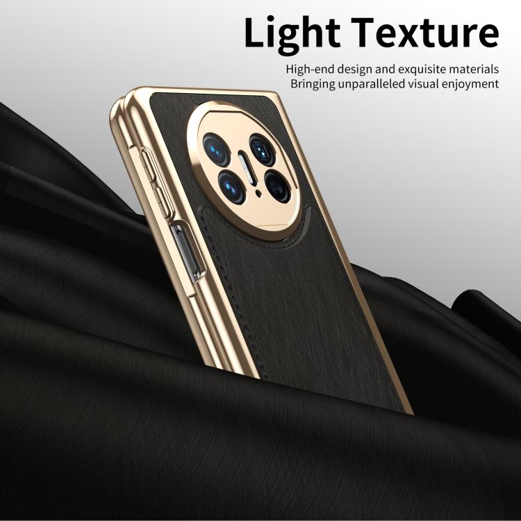 For Huawei Mate X5 Integrated Gold Wire Silver Brocade Plating Phone Case