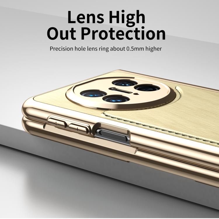 For Huawei Mate X5 Integrated Gold Wire Silver Brocade Plating Phone Case