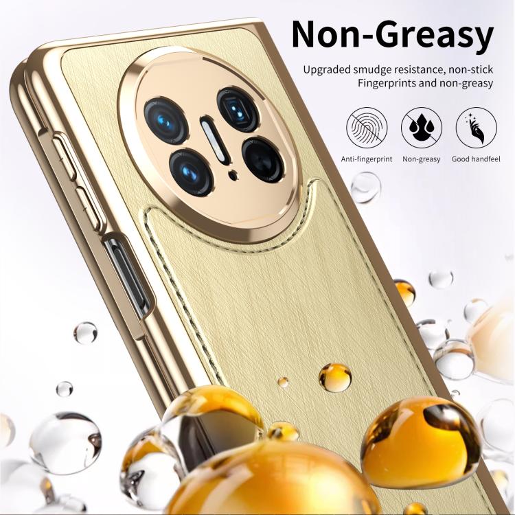 For Huawei Mate X5 Integrated Gold Wire Silver Brocade Plating Phone Case
