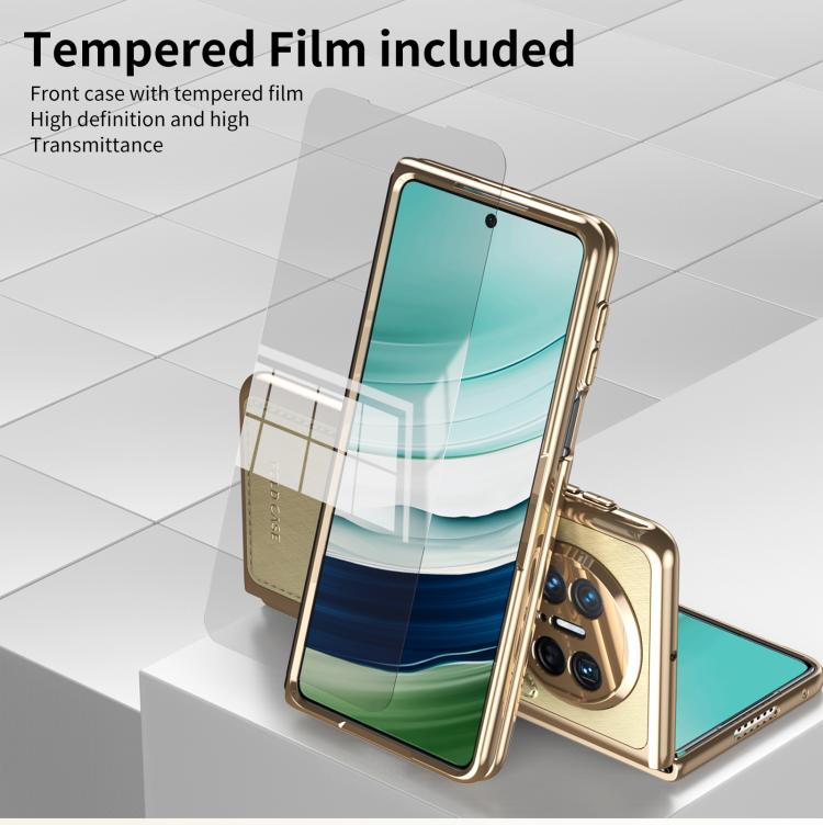 For Huawei Mate X5 Integrated Gold Wire Silver Brocade Plating Phone Case