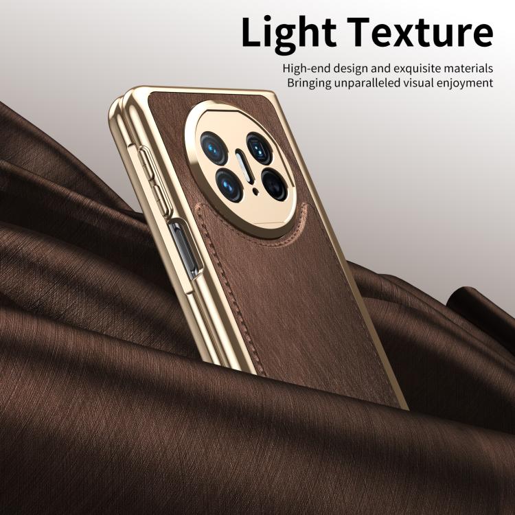 For Huawei Mate X5 Integrated Gold Wire Silver Brocade Plating Phone Case