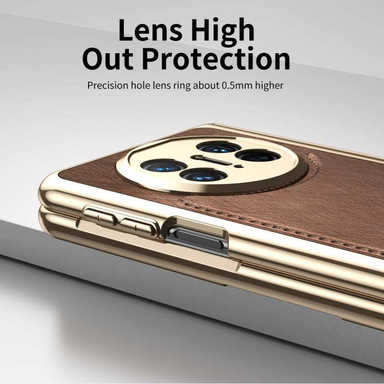 For Huawei Mate X5 Integrated Gold Wire Silver Brocade Plating Phone Case