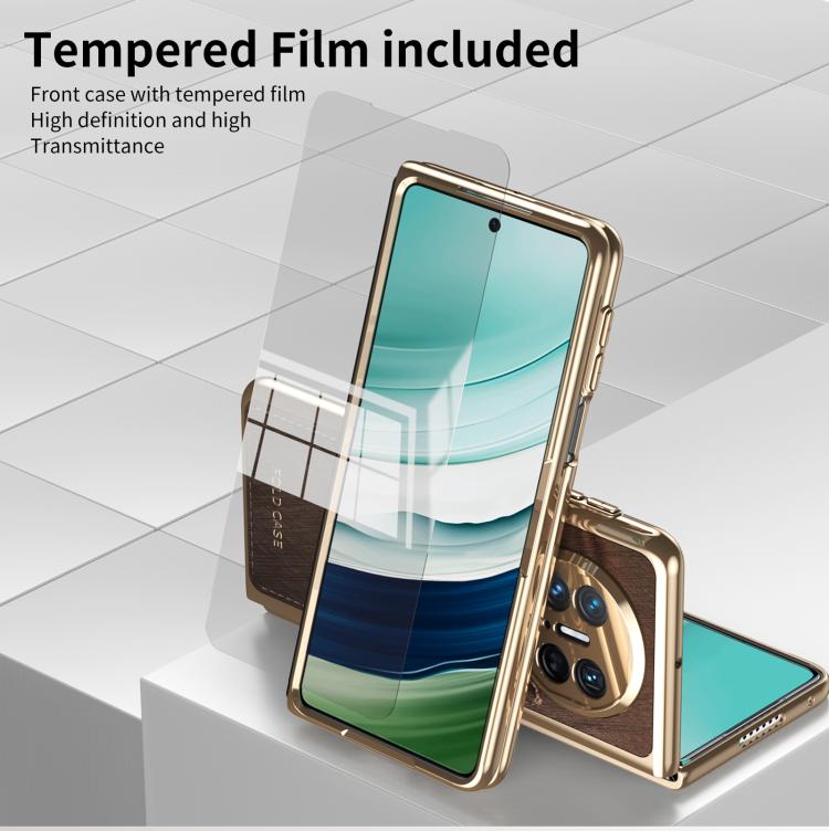 For Huawei Mate X5 Integrated Gold Wire Silver Brocade Plating Phone Case