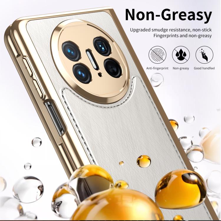 For Huawei Mate X5 Integrated Gold Wire Silver Brocade Plating Phone Case