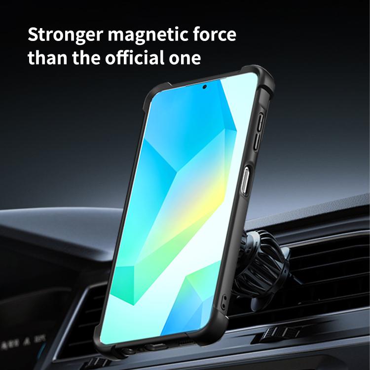 For Samsung Galaxy A06 5G / 4G CD Texture 360 Degree Rotating Holder MagSafe Phone Case