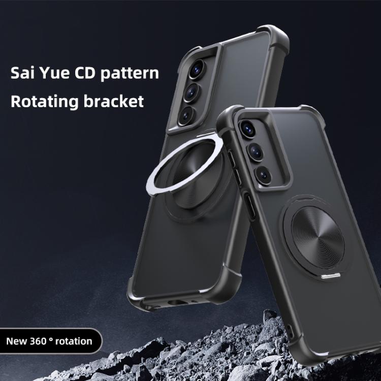For Samsung Galaxy A25 / A35 / A55 CD Texture 360 Degree Rotating Holder MagSafe Phone Case