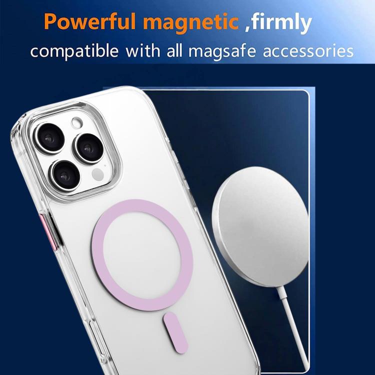 For iPhone 15 Pro Max High Transparency TPU Hybrid PC MagSafe Magnetic Phone Case