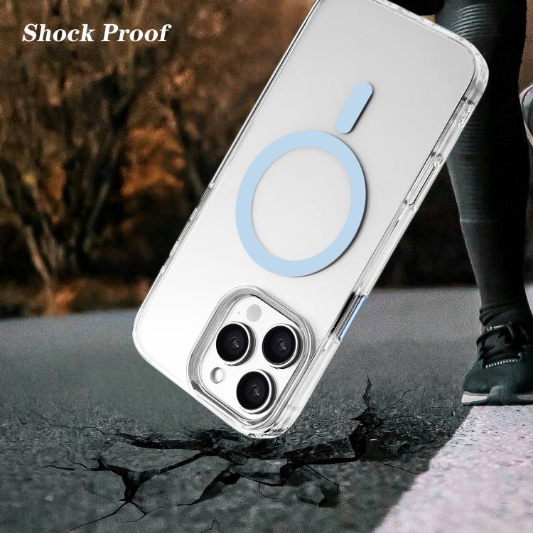 For iPhone 15 Pro High Transparency TPU Hybrid PC MagSafe Magnetic Phone Case