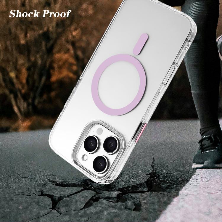 For iPhone 15 Plus / 14 Plus High Transparency TPU Hybrid PC MagSafe Magnetic Phone Case