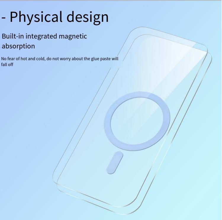 For iPhone 15 High Transparency TPU Hybrid PC MagSafe Magnetic Phone Case