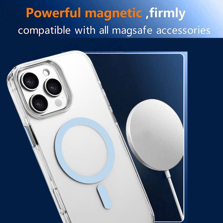 For iPhone 15 High Transparency TPU Hybrid PC MagSafe Magnetic Phone Case
