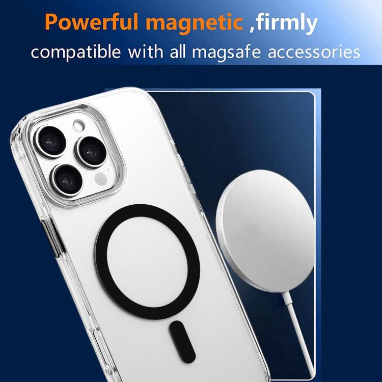 For iPhone 14 Pro Max High Transparency TPU Hybrid PC MagSafe Magnetic Phone Case
