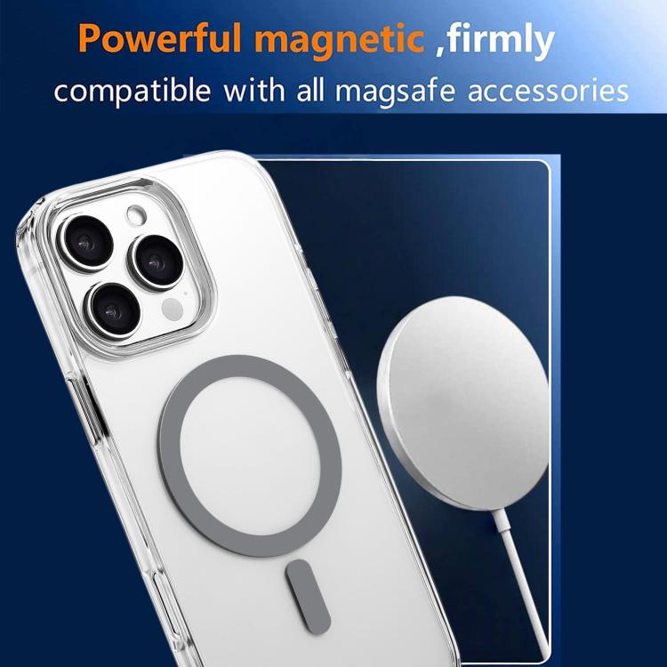 For iPhone 14 Pro Max High Transparency TPU Hybrid PC MagSafe Magnetic Phone Case