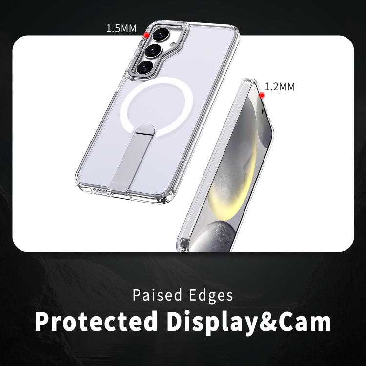 For Samsung Galaxy S23 FE 5G Star Shine Series TPU + PC MagSafe Phone Case with Fold Holder