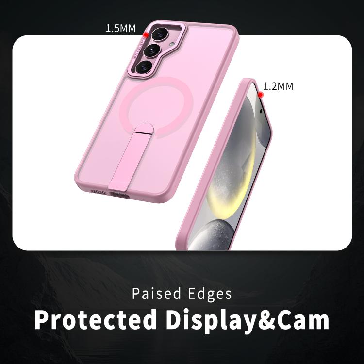 For Samsung Galaxy S23 FE 5G Star Shine Series TPU + PC MagSafe Phone Case with Fold Holder