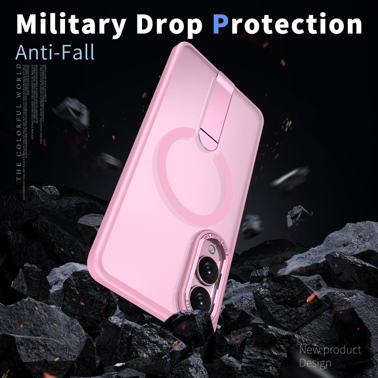 For Samsung Galaxy S25 Edge 5G Star Shine Series TPU + PC MagSafe Phone Case with Fold Holder