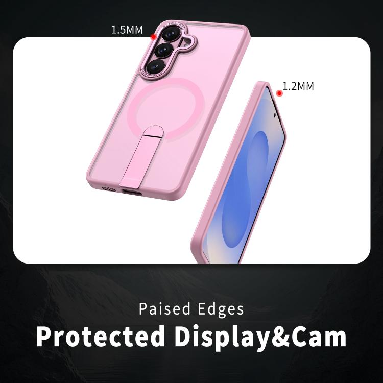For Samsung Galaxy S26+ 5G Star Shine Series TPU + PC MagSafe Phone Case with Fold Holder
