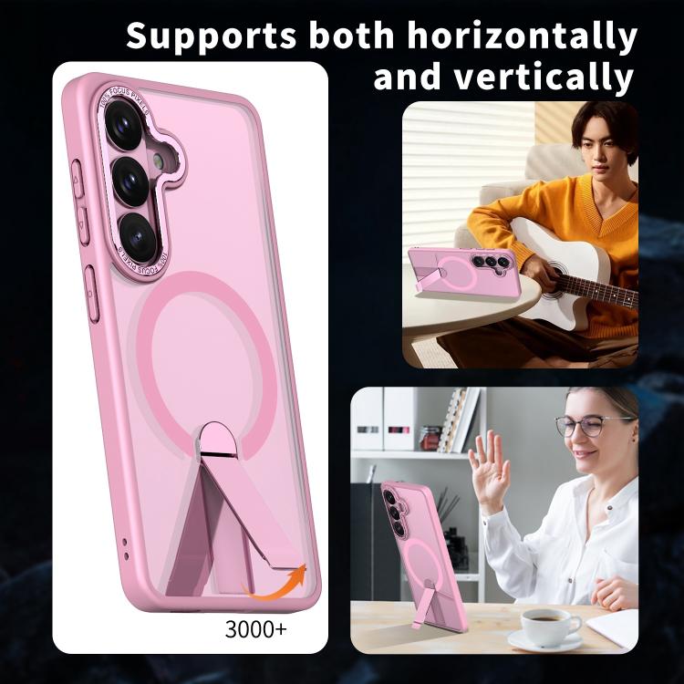 For Samsung Galaxy S26+ 5G Star Shine Series TPU + PC MagSafe Phone Case with Fold Holder