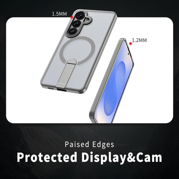For Samsung Galaxy S26+ 5G Star Shine Series TPU + PC MagSafe Phone Case with Fold Holder
