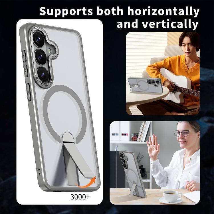 For Samsung Galaxy S26+ 5G Star Shine Series TPU + PC MagSafe Phone Case with Fold Holder