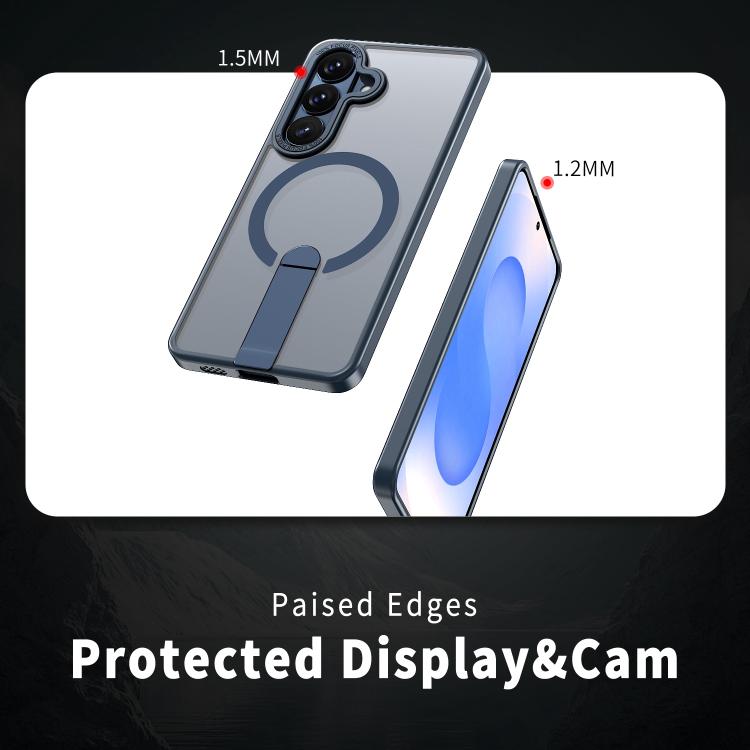 For Samsung Galaxy S26+ 5G Star Shine Series TPU + PC MagSafe Phone Case with Fold Holder