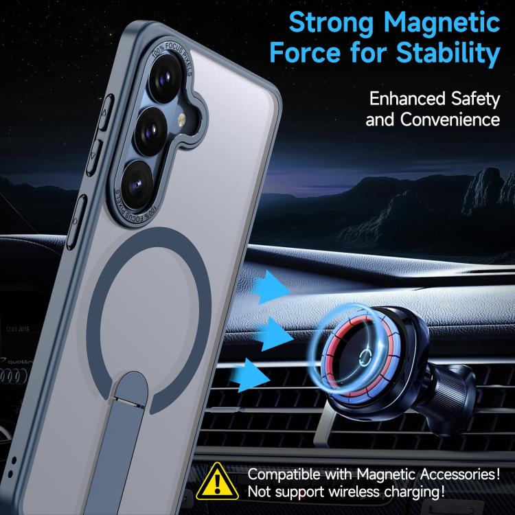 For Samsung Galaxy S26+ 5G Star Shine Series TPU + PC MagSafe Phone Case with Fold Holder