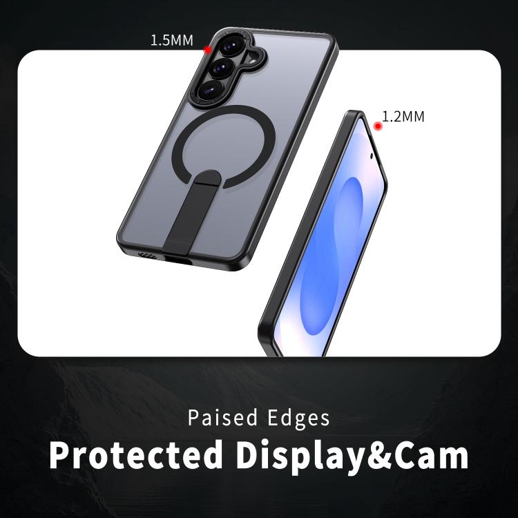 For Samsung Galaxy S26+ 5G Star Shine Series TPU + PC MagSafe Phone Case with Fold Holder