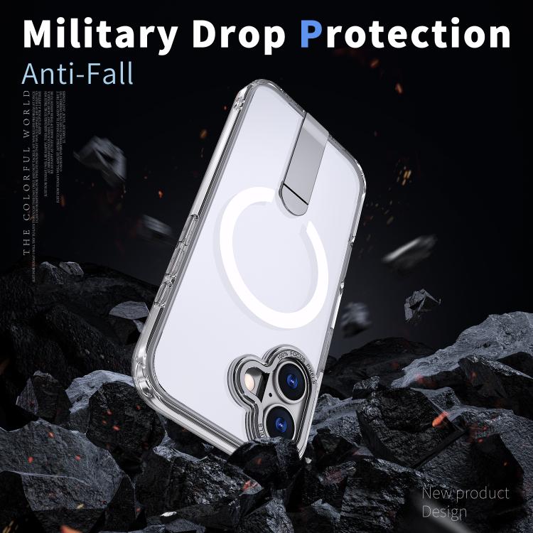 For iPhone 17 Star Shine Series TPU + PC MagSafe Phone Case with Fold Holder