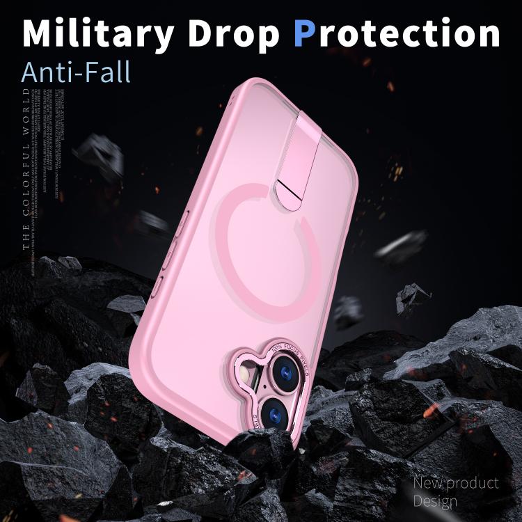 For iPhone 17 Star Shine Series TPU + PC MagSafe Phone Case with Fold Holder