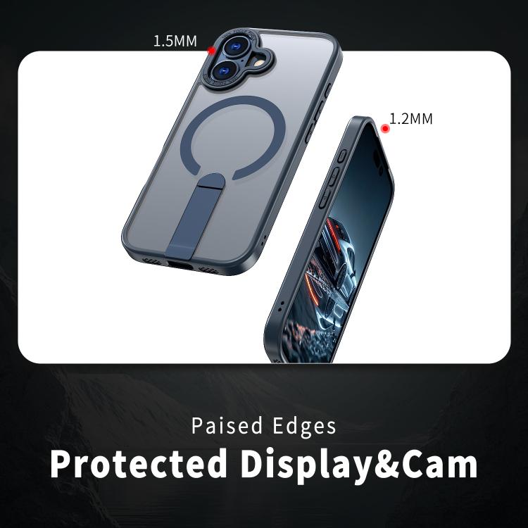 For iPhone 17 Star Shine Series TPU + PC MagSafe Phone Case with Fold Holder