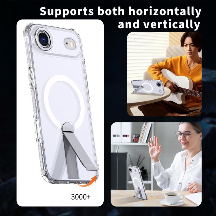 For iPhone Air Star Shine Series TPU + PC MagSafe Phone Case with Fold Holder