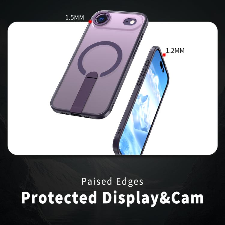 For iPhone Air Star Shine Series TPU + PC MagSafe Phone Case with Fold Holder