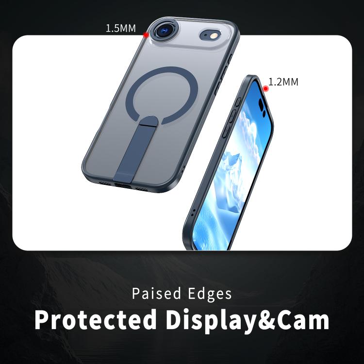 For iPhone Air Star Shine Series TPU + PC MagSafe Phone Case with Fold Holder