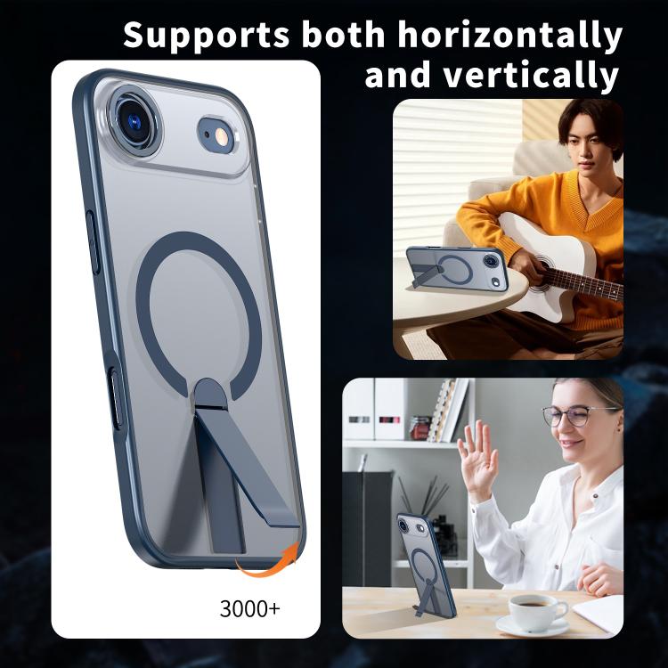 For iPhone Air Star Shine Series TPU + PC MagSafe Phone Case with Fold Holder