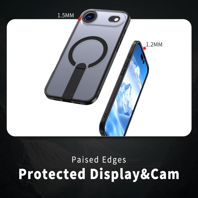 For iPhone Air Star Shine Series TPU + PC MagSafe Phone Case with Fold Holder