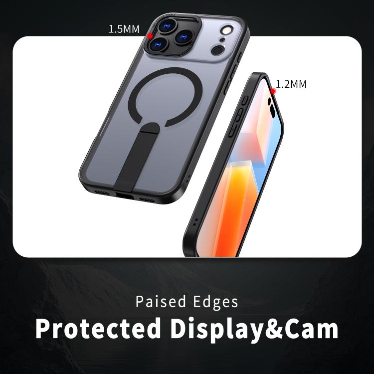 For iPhone 17 Pro Star Shine Series TPU + PC MagSafe Phone Case with Fold Holder