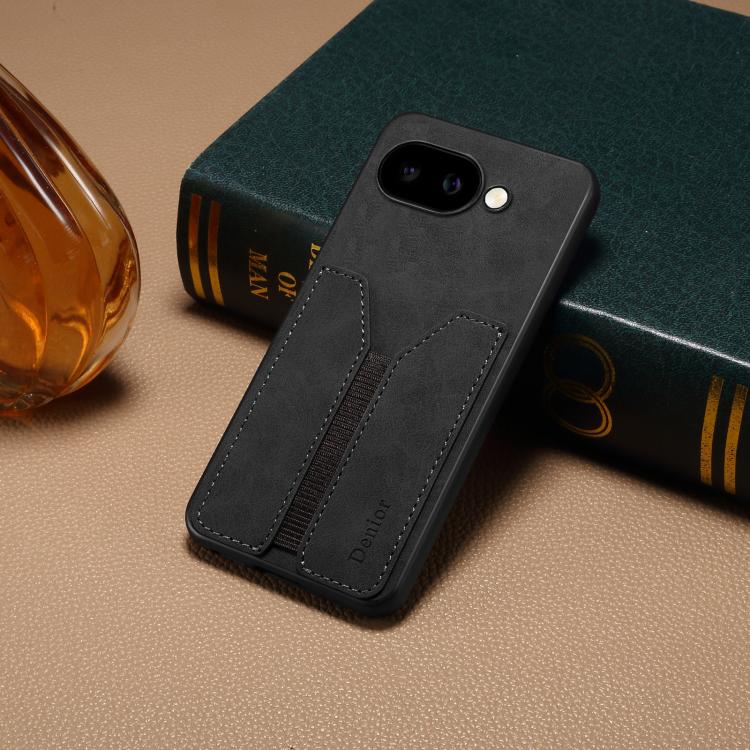 For Google Pixel 9a Denior D07 DV Elastic Card Slot PU Back Cover Phone Case