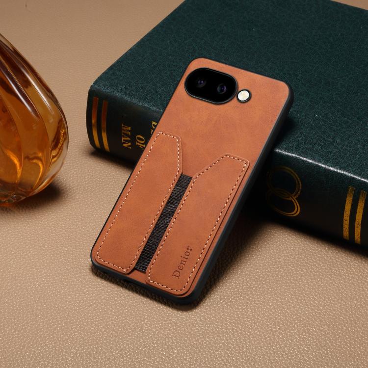 For Google Pixel 9a Denior D07 DV Elastic Card Slot PU Back Cover Phone Case