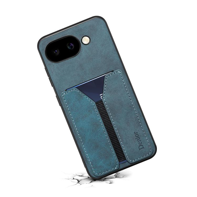 For Google Pixel 9a Denior D07 DV Elastic Card Slot PU Back Cover Phone Case