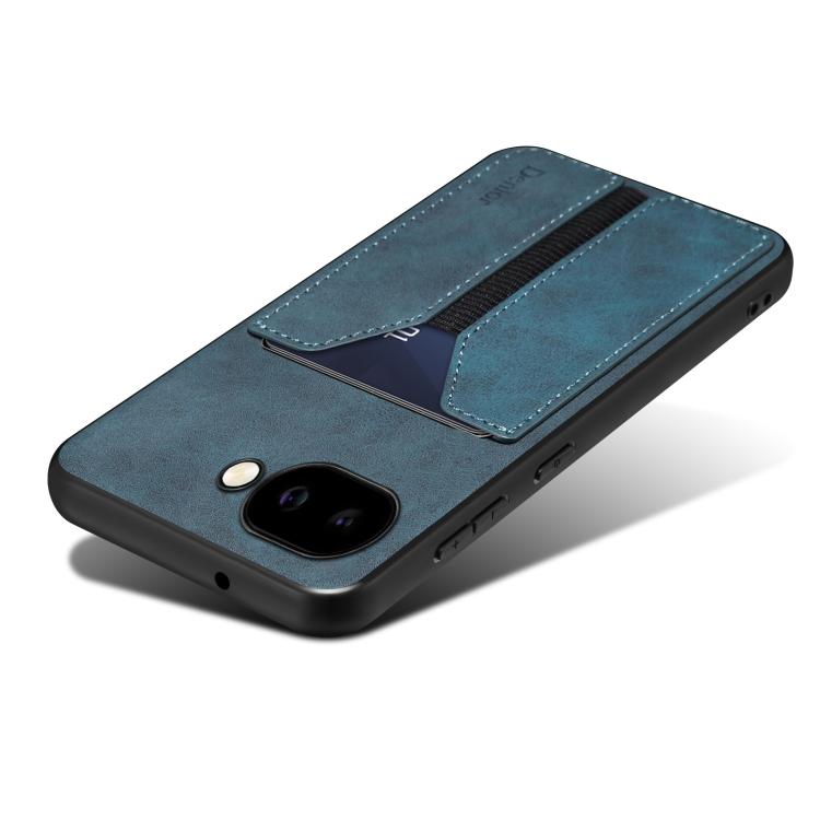 For Google Pixel 9a Denior D07 DV Elastic Card Slot PU Back Cover Phone Case