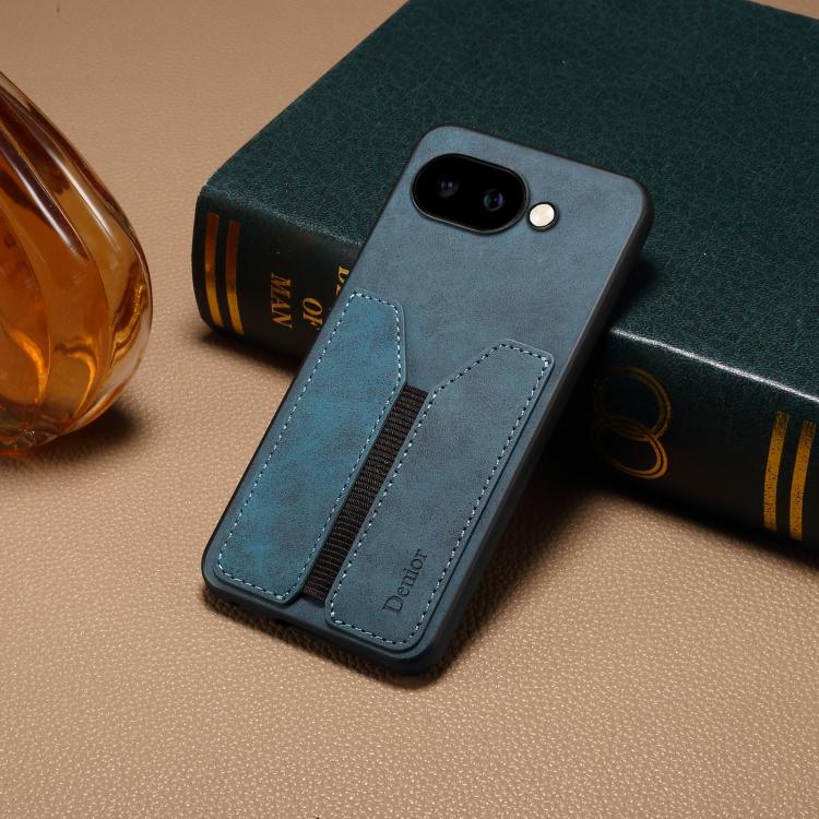 For Google Pixel 9a Denior D07 DV Elastic Card Slot PU Back Cover Phone Case