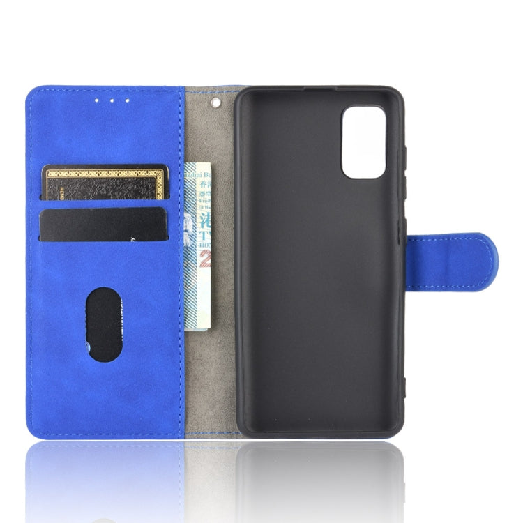 For Samsung Galaxy A31 Solid Color Skin Feel Magnetic Buckle Horizontal Flip Calf Texture PU Leather Case with Holder & Card Slots & Wallet