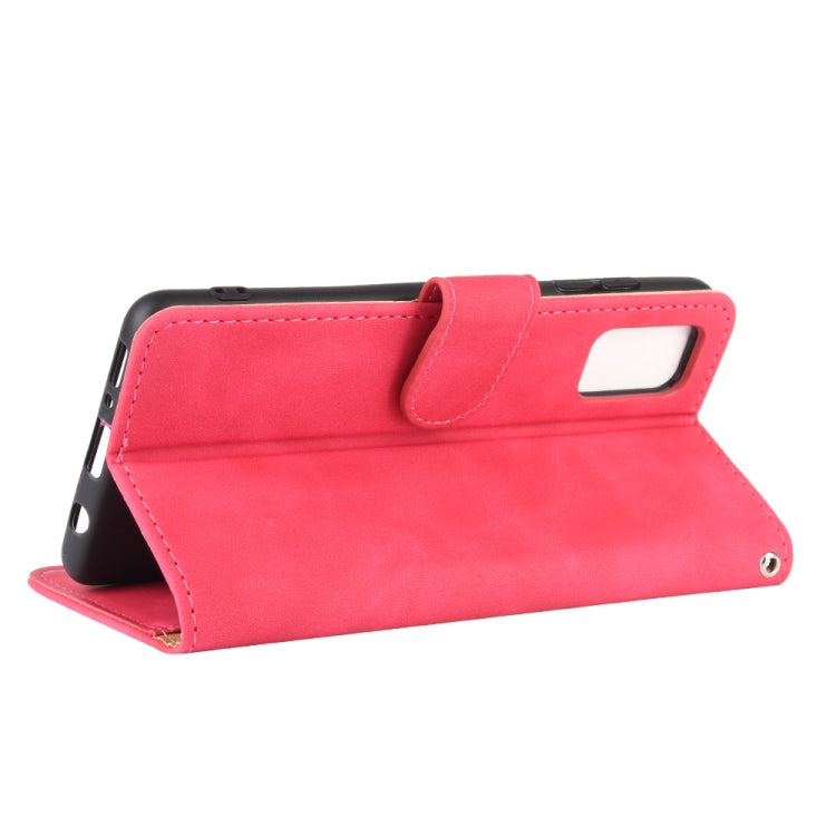 For Samsung Galaxy A31 Solid Color Skin Feel Magnetic Buckle Horizontal Flip Calf Texture PU Leather Case with Holder & Card Slots & Wallet