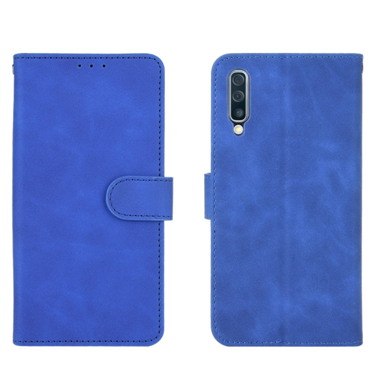 For Samsung Galaxy A50 Solid Color Skin Feel Magnetic Buckle Horizontal Flip Calf Texture PU Leather Case with Holder & Card Slots & Wallet