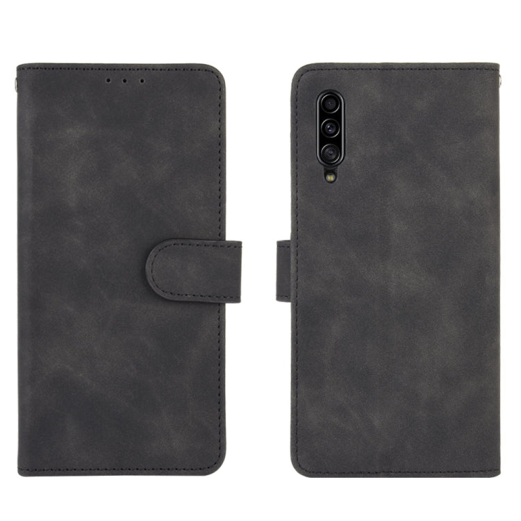 For Samsung Galaxy A90 5G Solid Color Skin Feel Magnetic Buckle Horizontal Flip Calf Texture PU Leather Case with Holder & Card Slots & Wallet