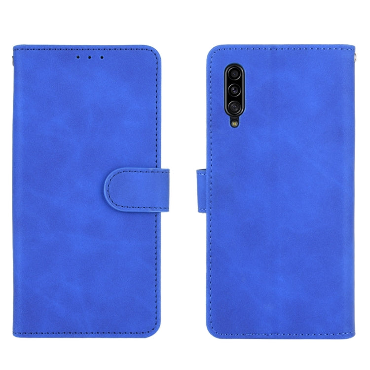 For Samsung Galaxy A90 5G Solid Color Skin Feel Magnetic Buckle Horizontal Flip Calf Texture PU Leather Case with Holder & Card Slots & Wallet