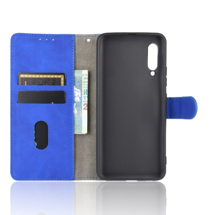 For Samsung Galaxy A90 5G Solid Color Skin Feel Magnetic Buckle Horizontal Flip Calf Texture PU Leather Case with Holder & Card Slots & Wallet