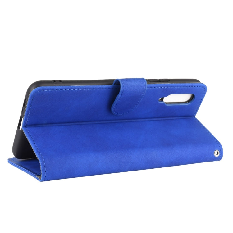 For Samsung Galaxy A90 5G Solid Color Skin Feel Magnetic Buckle Horizontal Flip Calf Texture PU Leather Case with Holder & Card Slots & Wallet